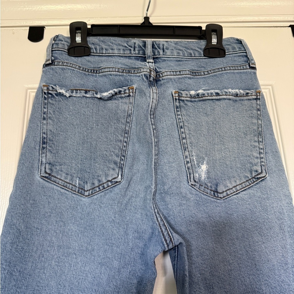 Agolde Slim Straight Light Wash Jeans Size 26 Button Fly - Picture 8 of 13